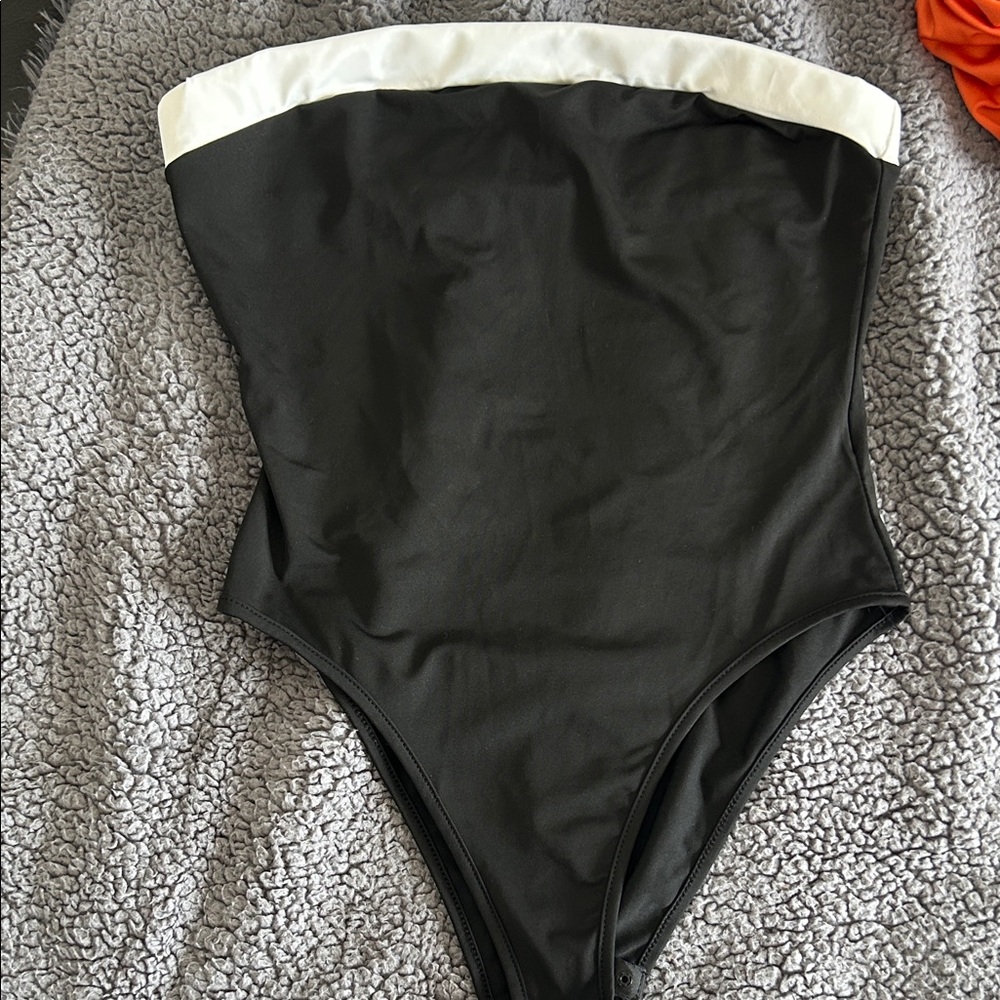 Elegant Black and White Women's bodysuit